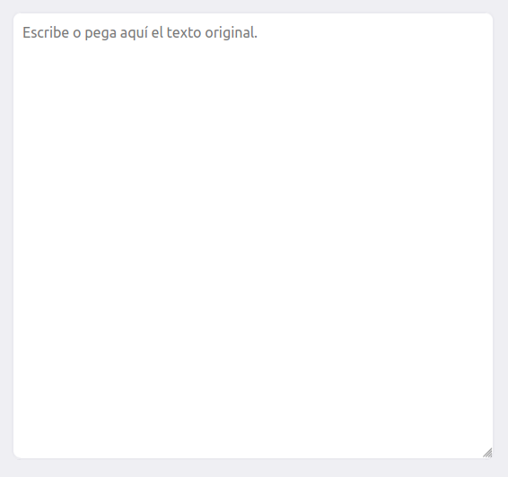Cuadro donde se inserta el texto